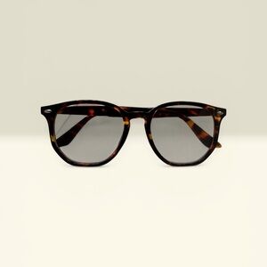 Tortoiseshell Round Frame Sunglasses - Brown Tortoise